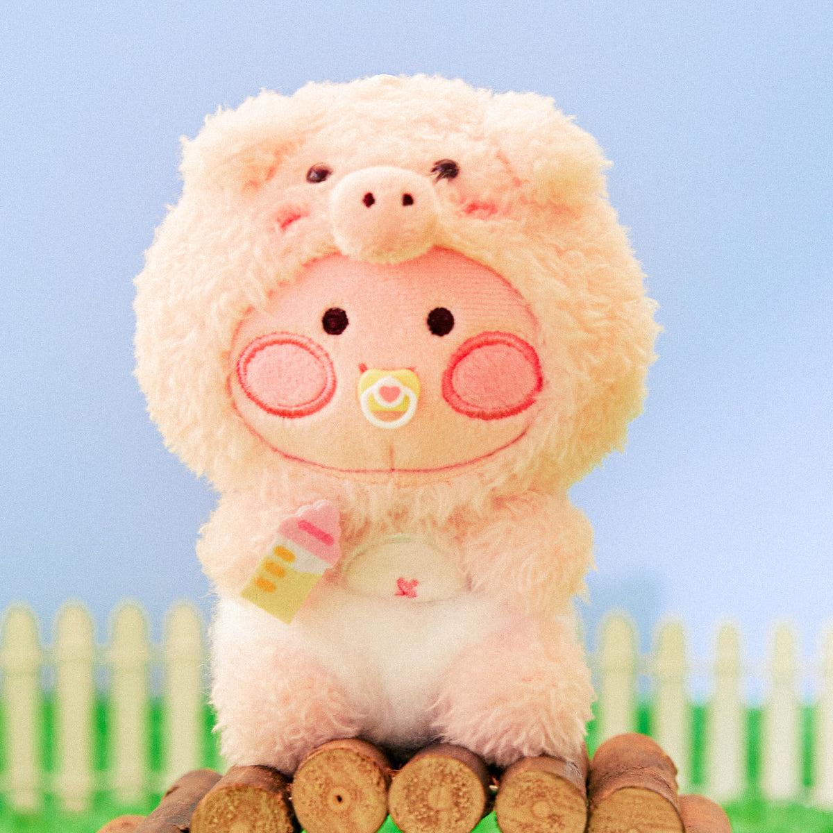 FRIENDZOO Keychain Plush Little Apeach - Korean kawaii Kakao Friends | Koolseoul