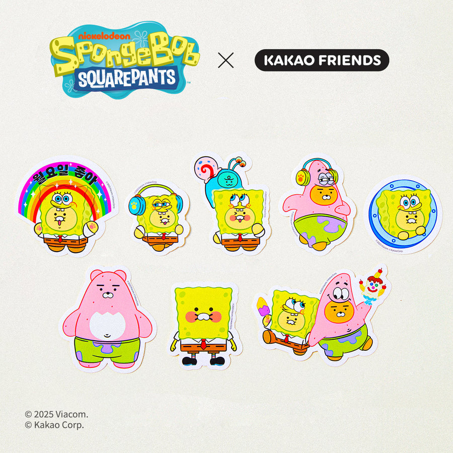 Kakao Friends - Spongebobxfriends Sticker Friends
