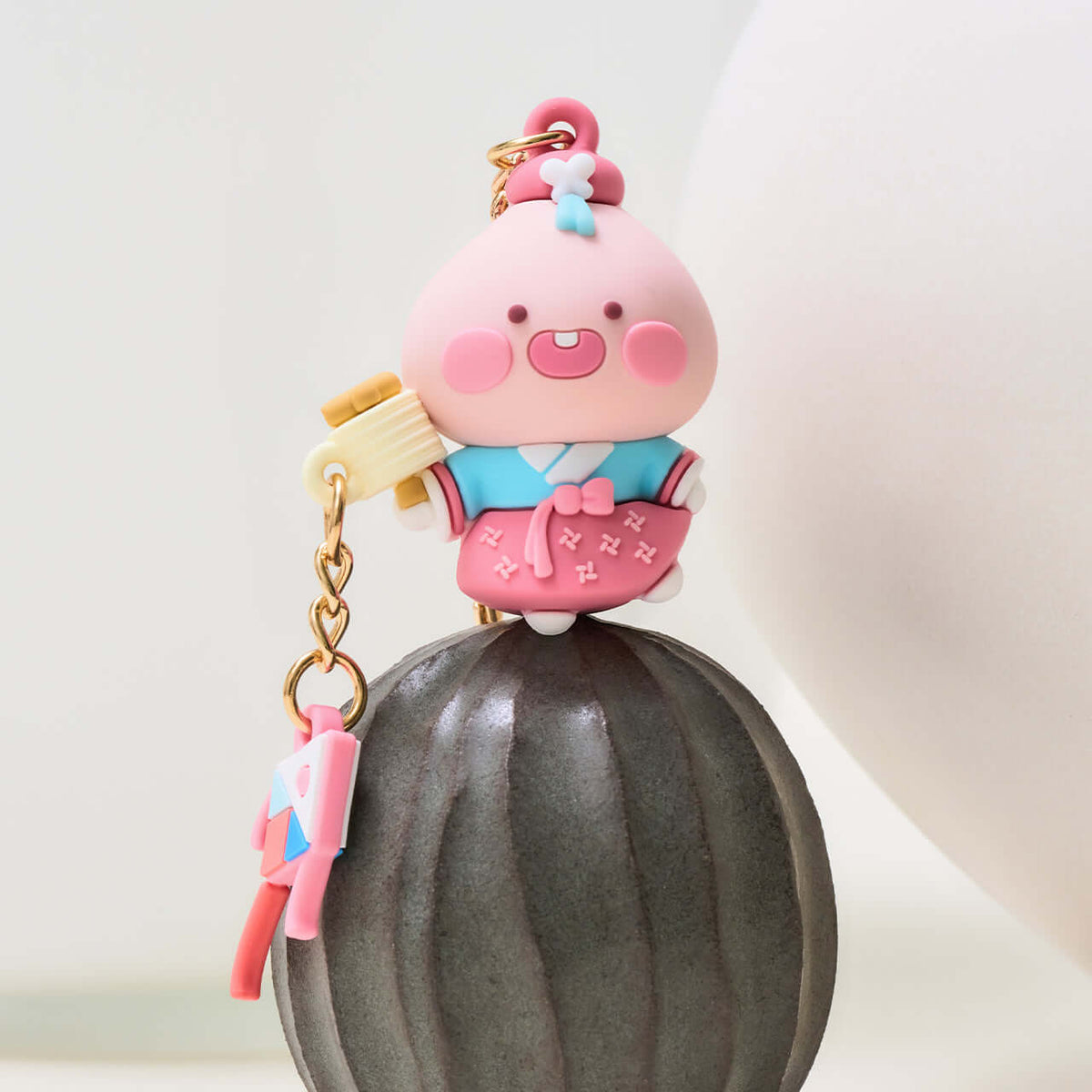 Kakao Friends Apeach Figure Keyring