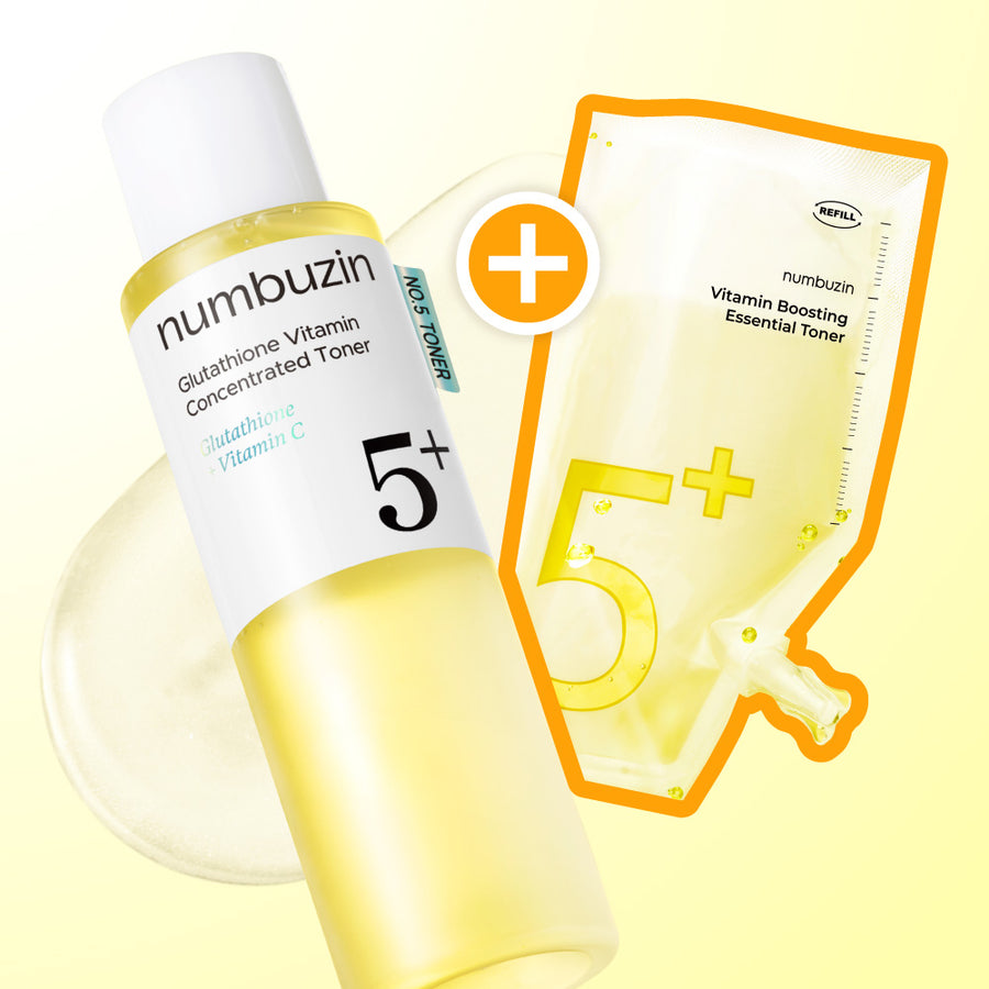 NUMBUZIN No.5 Glutathione C Vita Sap Essential Toner 200ml + 200ml Refill