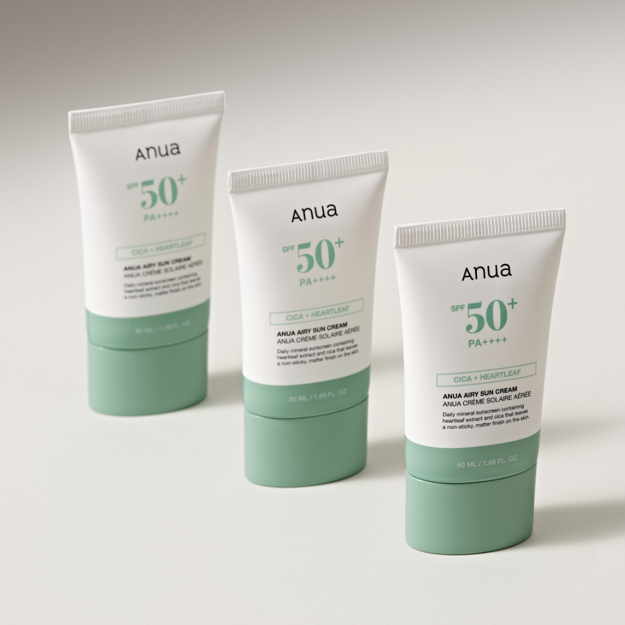 Anua シカ + ハートリーフ エアリー サンクリーム SPF50+ PA++++ 50ml