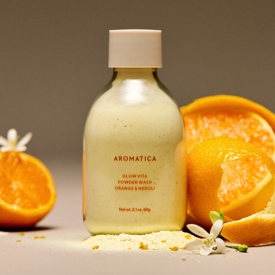 Aromatica Glow Vita Powder Wash Orange & Neroli 60g
