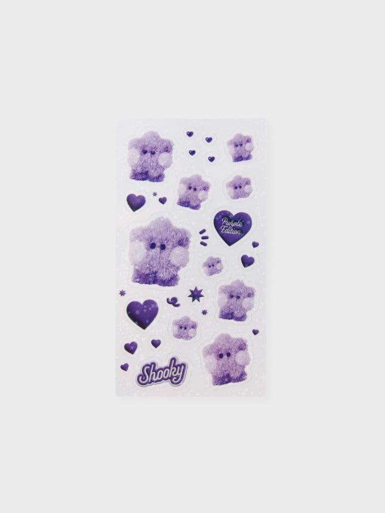 BT21 Shooky ミニミニ ステッカー パープル オブ ウィッシュエディション