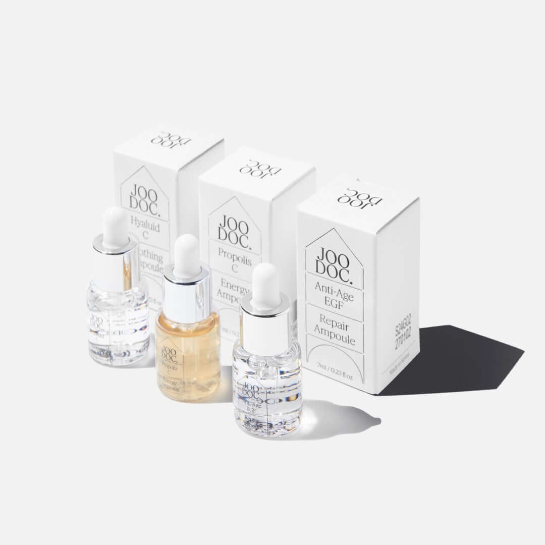 Joodoc Barrier Glow 3-Piece Ampoule Routine Kit