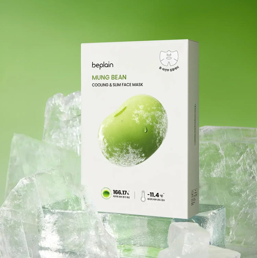 Beplain Green Bean Cooling And Slim Face Mask
