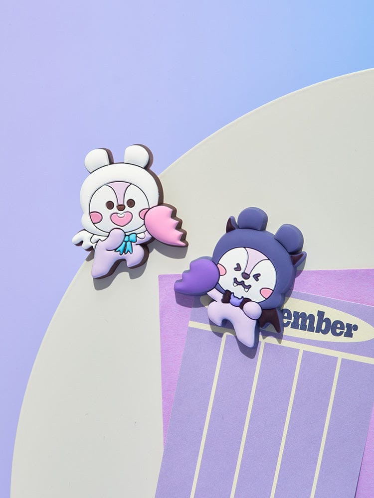 BT21 MANG シリコンマグネットセット(2個入り) エンジェル&ヴィラン