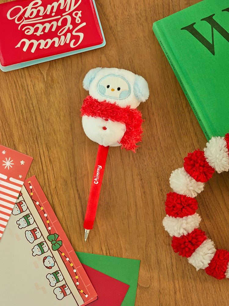 BT21 CHIMMY ミニミニ 雪だるまぬいぐるみジェルペン プチホリデー