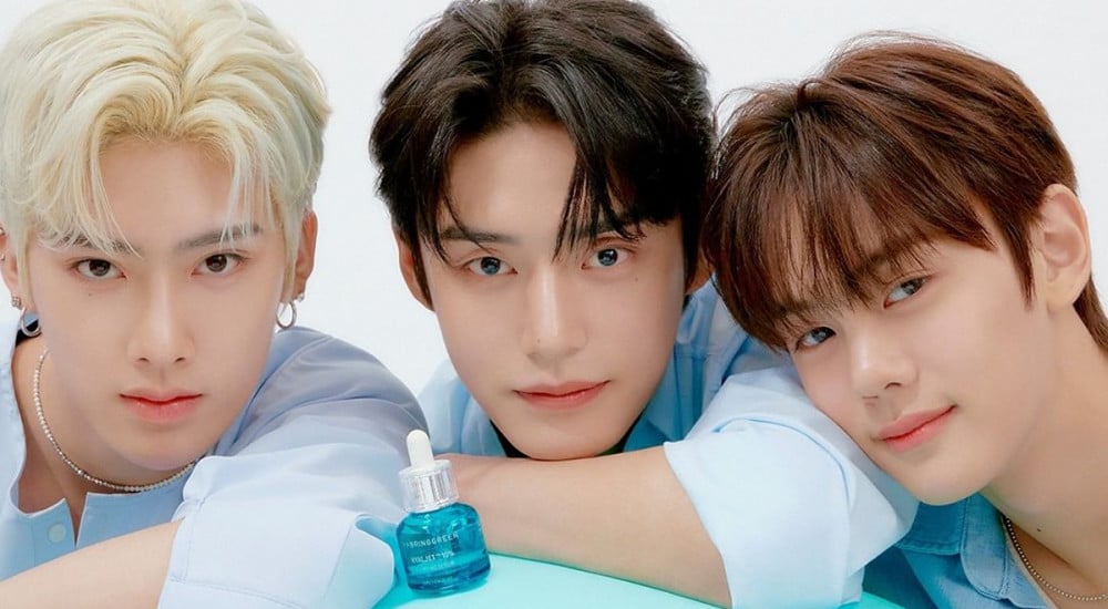 Three people showcasing BringGreen skincare's sustainable Korean beauty products. Embracing Nature's Bounty with Bringgreen.