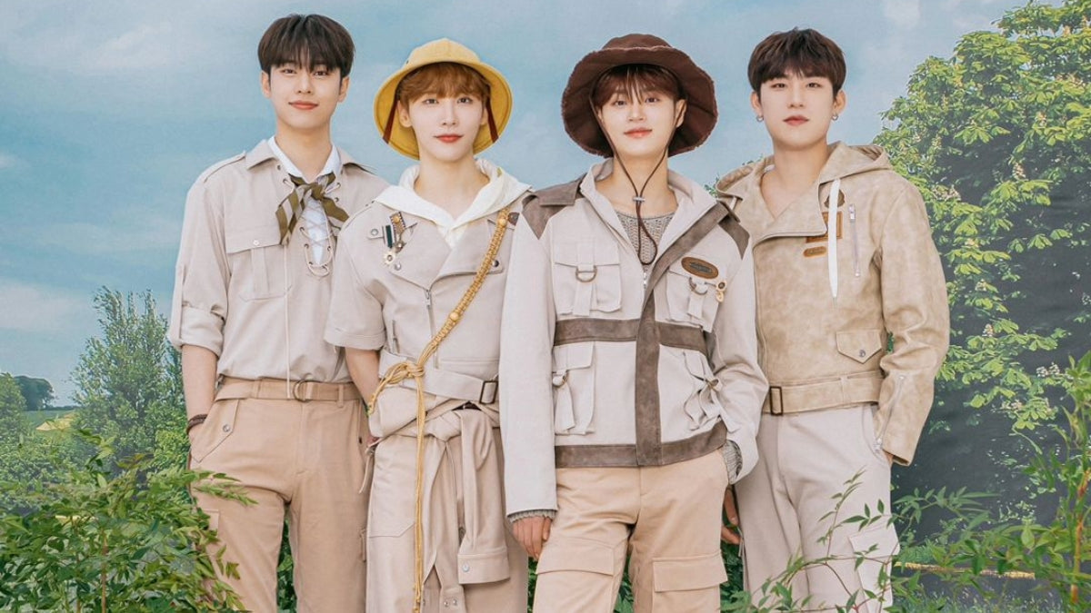 Get ready to dance with AB6IX, the powerhouse group bringing pure joy and electrifying energy to every stage! in nature background