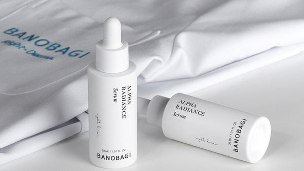 Unlock the Secret to Beautiful Skin with BANOBAGI’s Innovative Products featuring Alpha Radiance Serum bottles