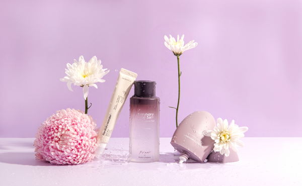 Embracing Everyday Radiance: Exploring the Beauty of HARUHARU in Korean Skincare - skincare products with flowers