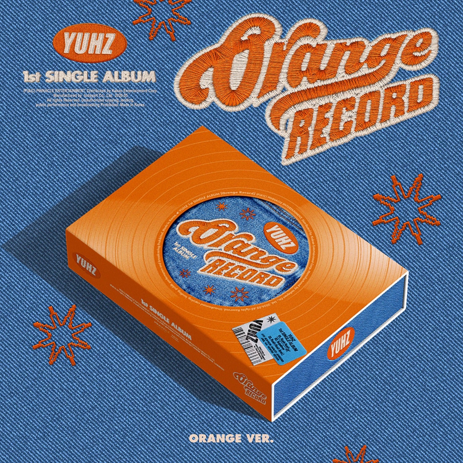 YUHZ - 1st Single Album [Orange Record] (Orange ver.) - Kpop Album Koolseoul