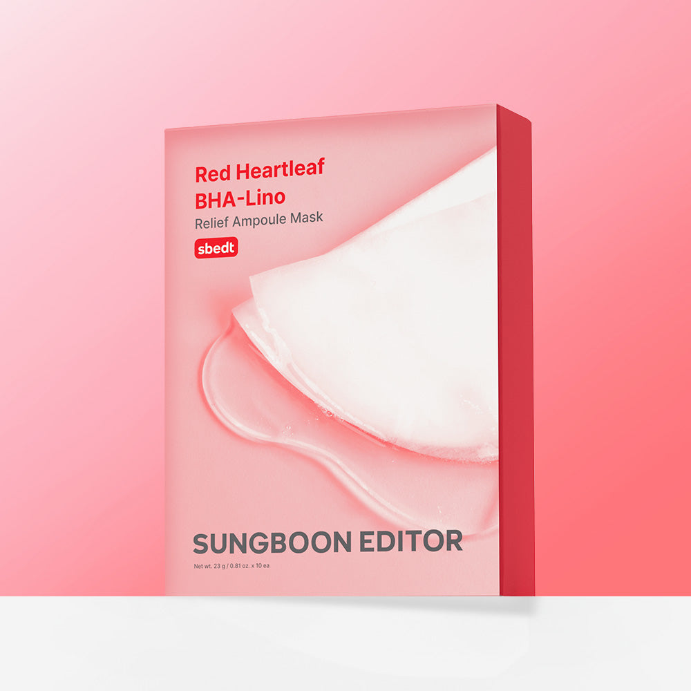 SUNGBOON EDITOR Red Houttuynia BHA Sheet mask 10 pcs