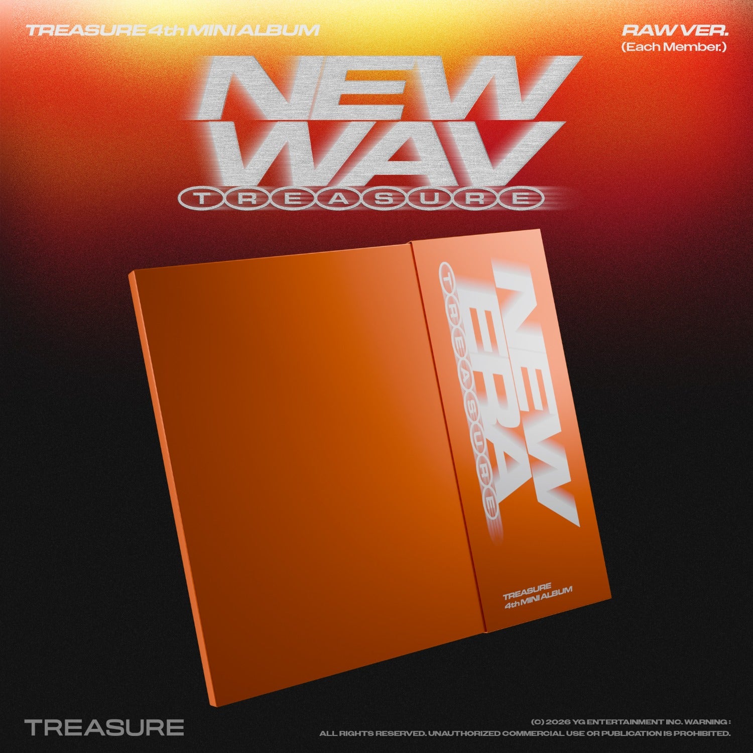 TREASURE - 4th MINI ALBUM [NEW WAV] RAW VER. (YOON JAE HYUK) - Kpop Album Koolseoul