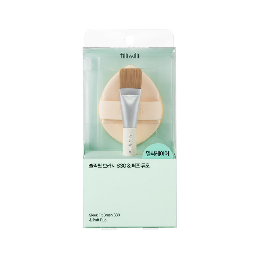 Fillimilli スリーク フィット ブラシ 830 & パフ デュオ