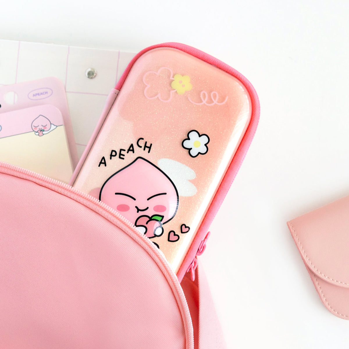 EVA Pencil Case Apeach Stationery - Korean kawaii Kakao Friends | Koolseoul