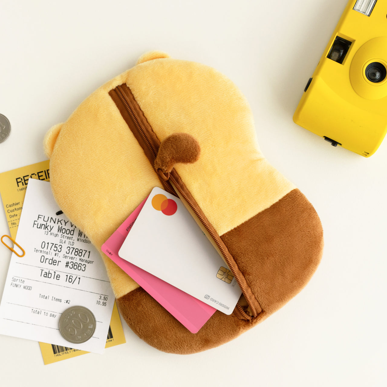Chunsik Flat Pouch - Korean kawaii Kakao Friends | Koolseoul