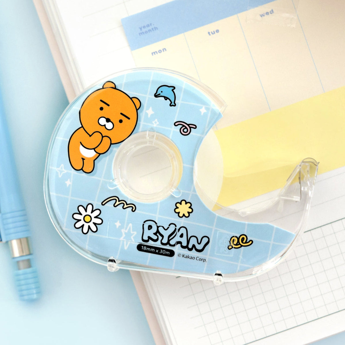 Clear Ruban Adhesif Ryan Sticker - Official Kakao Friends merchandise | Koolseoul