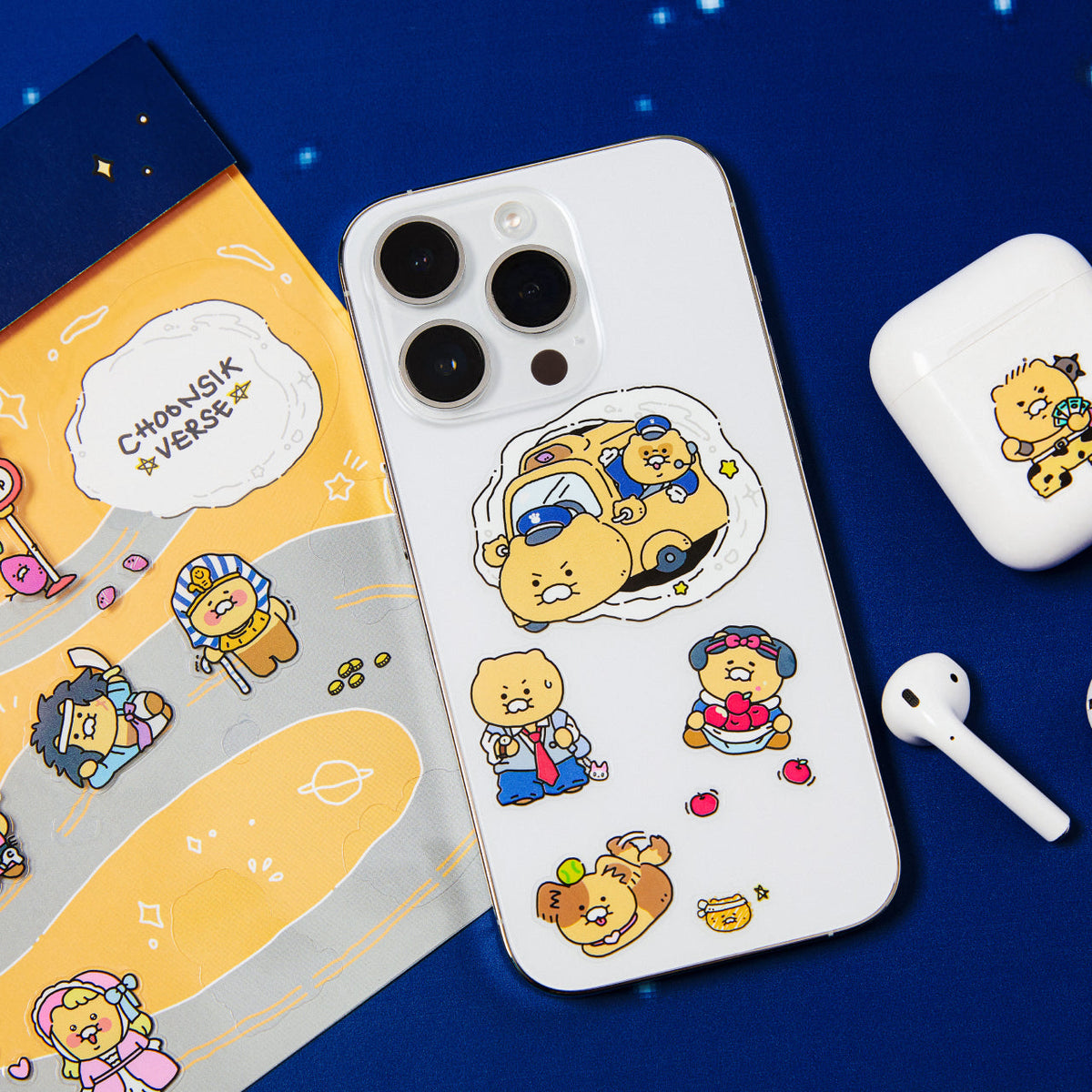 Clear Sticker Chunsik - Authentic Kakao Friends from Korea | Koolseoul