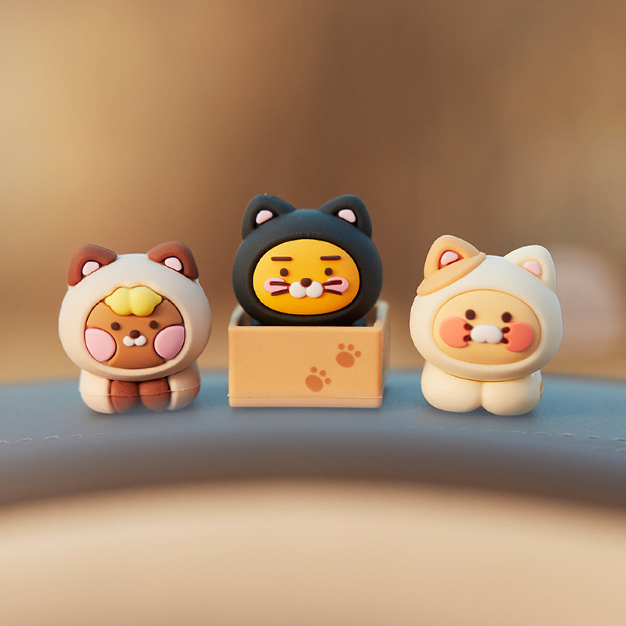 Car Mini Figurine Set - Official Kakao Friends merchandise | Koolseoul
