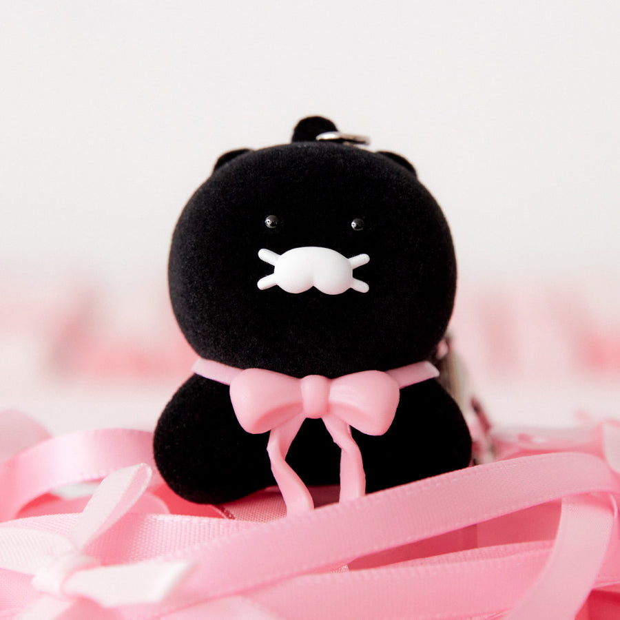 Kakao Friends - Black Figurine Keychain Chunsik