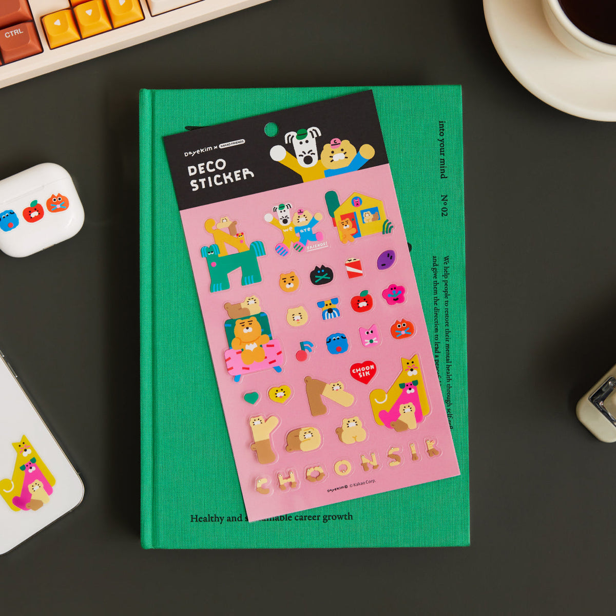 XFriends TransparentAutocollant Ryan&Chunsik Sticker - Official Kakao Friends merchandise | Koolseoul
