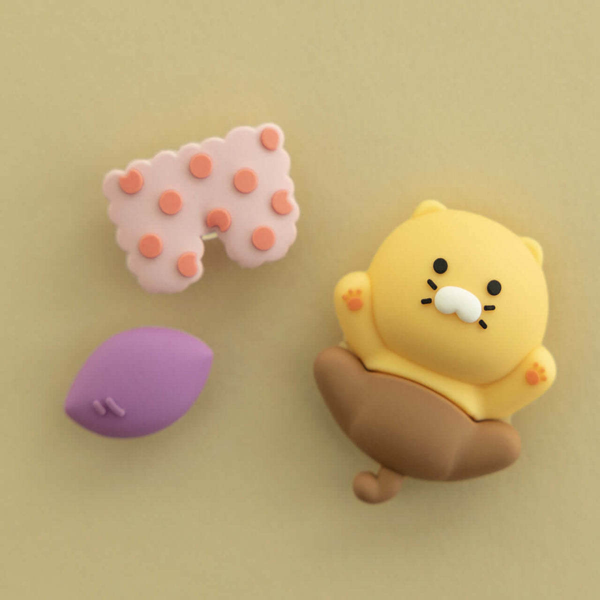Kakao Friends Chunsik Silicone Charms Set Set