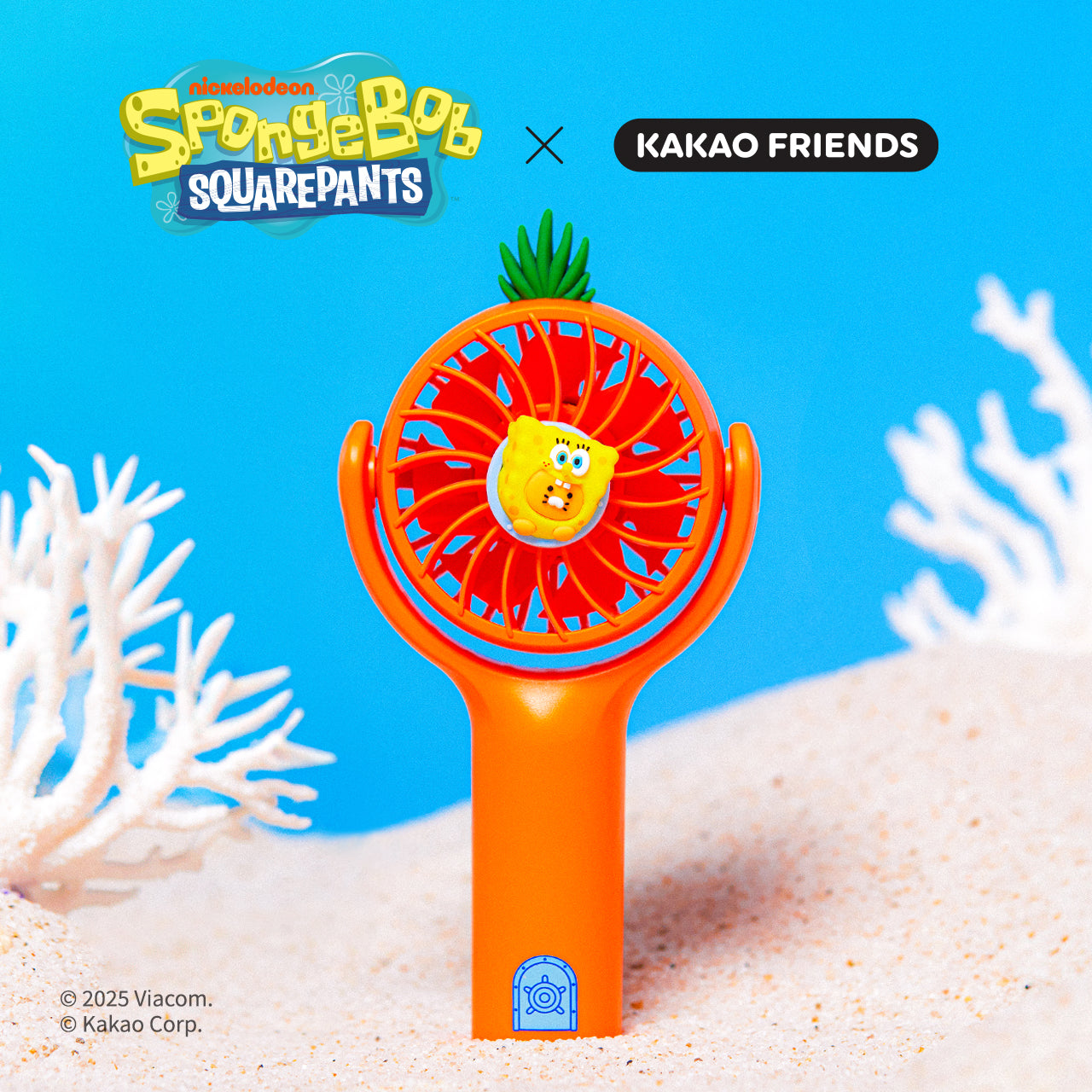 SpongeBobXFriends Mini Chunsik USB Fan - Official Kakao Friends merchandise | Koolseoul
