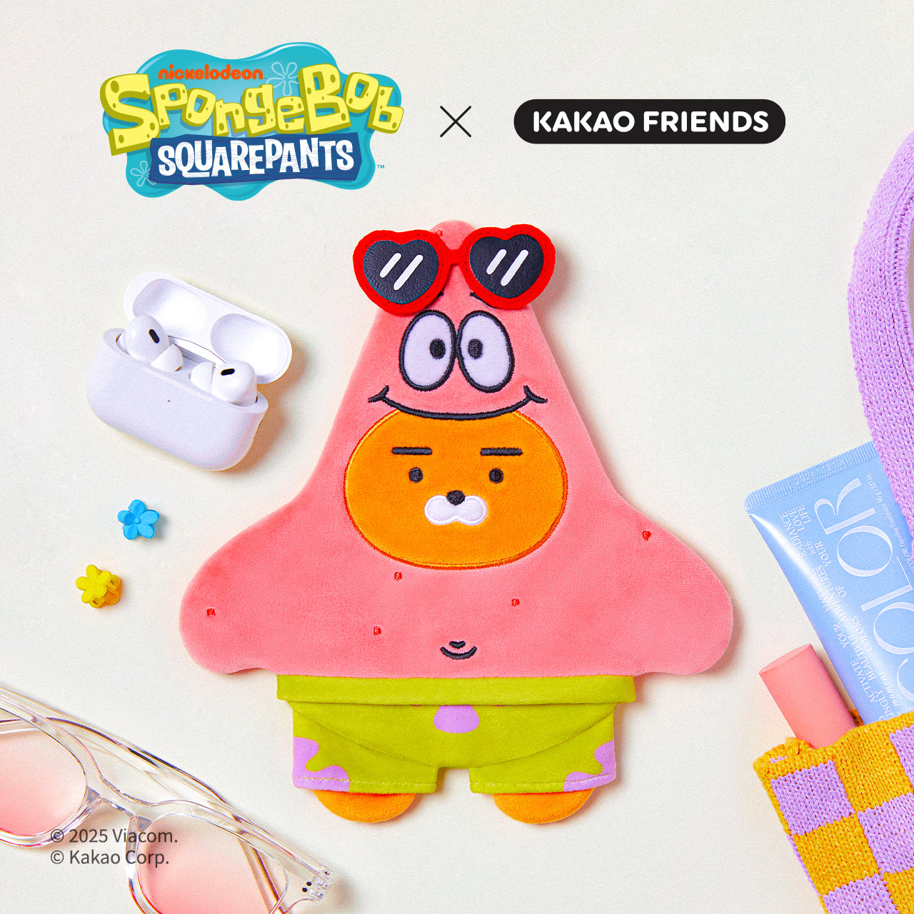 SpongeBobXFriends Pouch Ryan - Korean kawaii Kakao Friends | Koolseoul