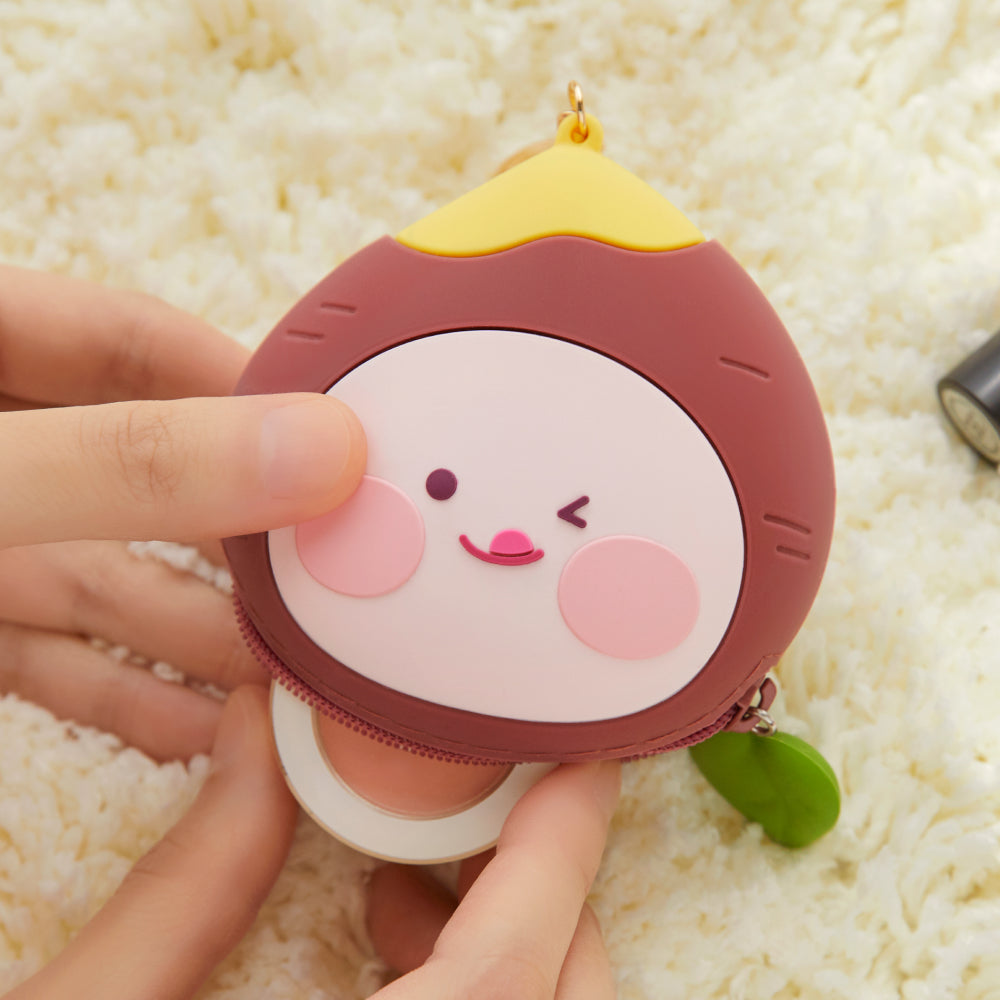 SiliconePortefeuille Apeach Coin Purse - Authentic Kakao Friends from Korea | Koolseoul