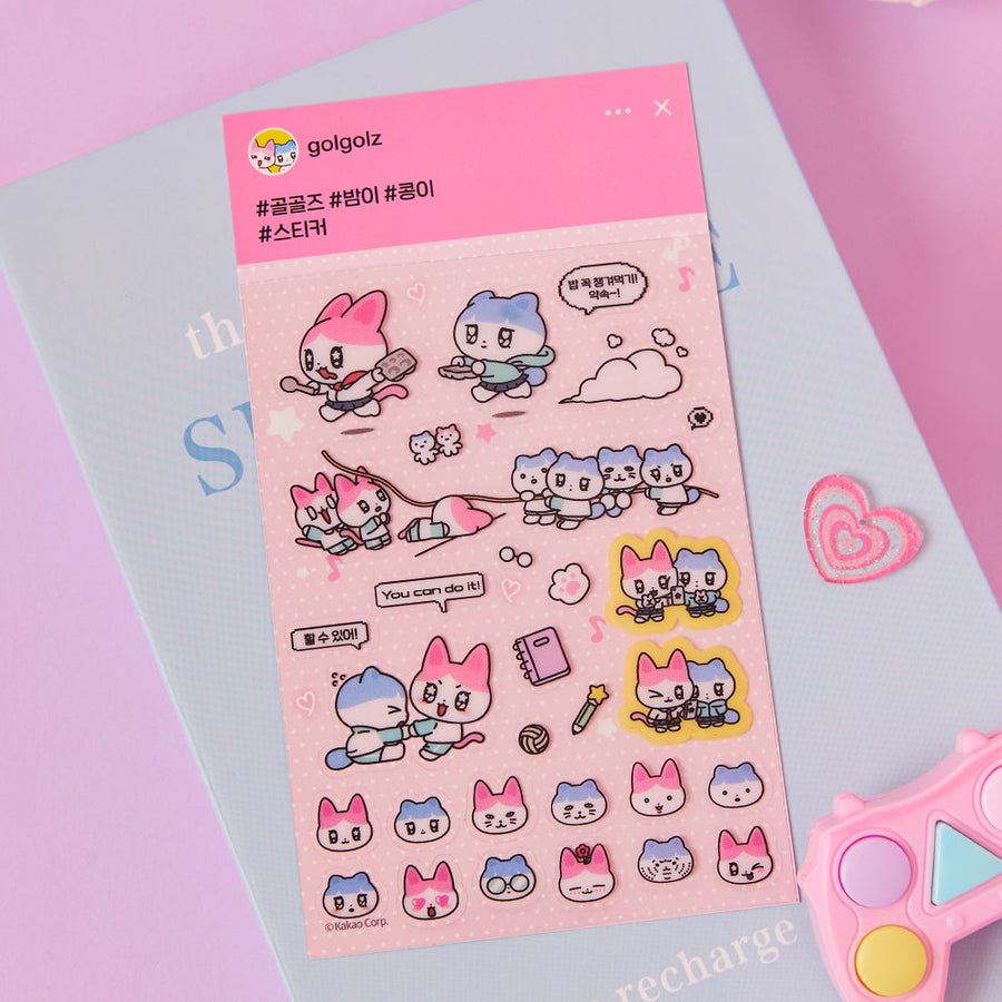 Kakao Friends - Transparentautocollant Rose Sticker