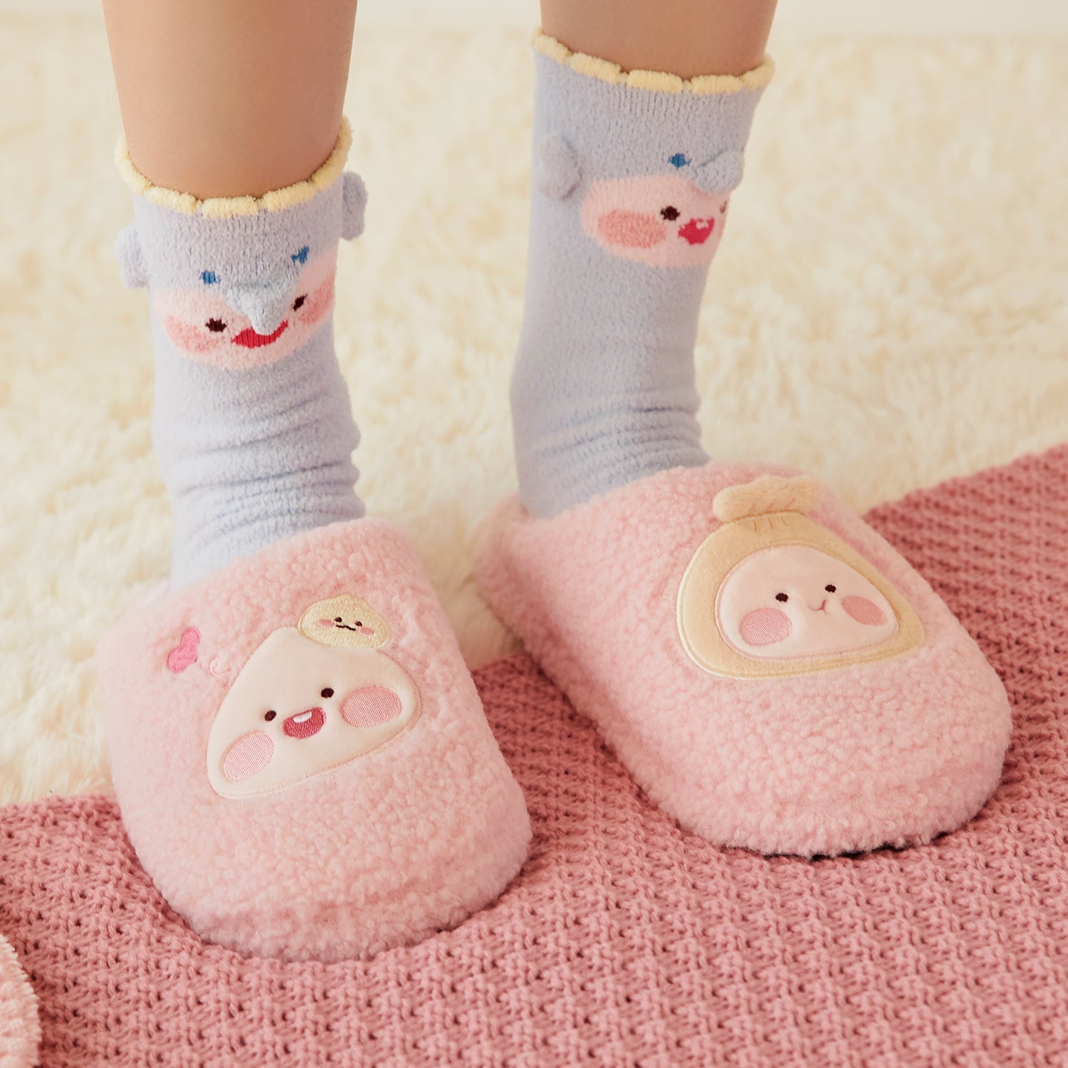 Friends Slippers Little Apeach - Authentic Kakao Friends from Korea | Koolseoul
