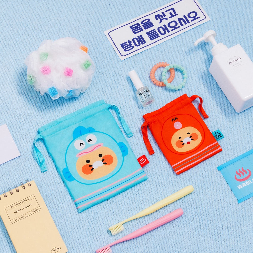 X Friends Pouch Set(2P) Chunsik - Authentic Kakao Friends from Korea | Koolseoul