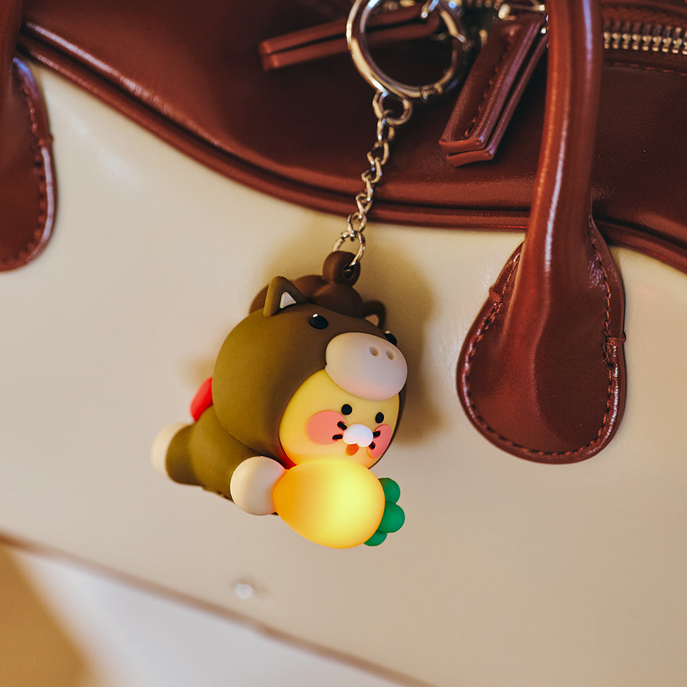 LED Figurine Keychain Chunsik - Authentic Kakao Friends from Korea | Koolseoul