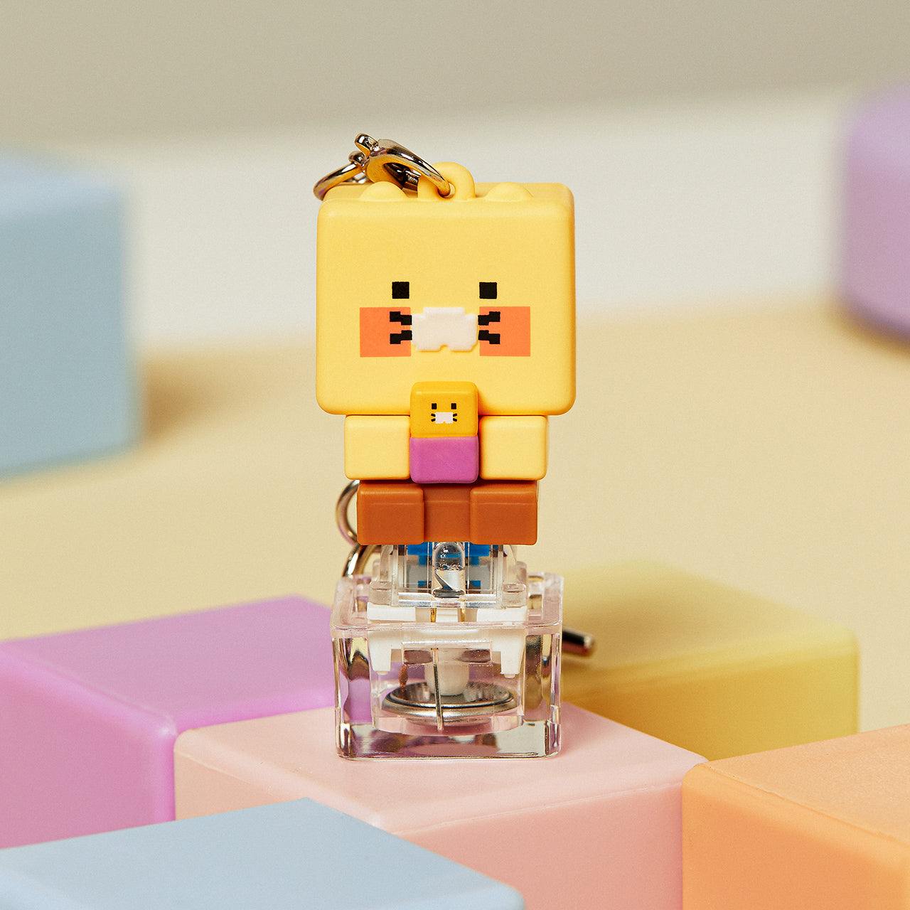 LED Cap Figurine Keychain Chunsik - Official Kakao Friends merchandise | Koolseoul