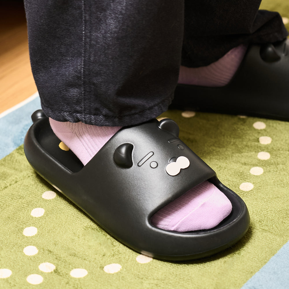 Black Slippers Homme Ryan - Korean kawaii Kakao Friends | Koolseoul