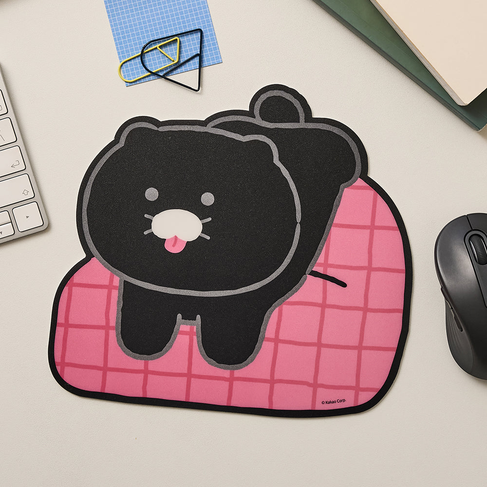 Black Mouse Pad Chunsik - Official Kakao Friends merchandise | Koolseoul