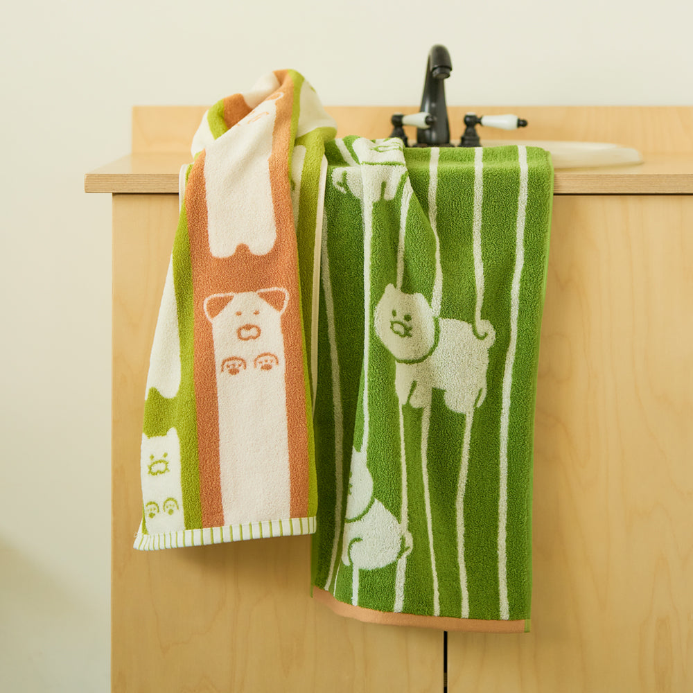 FRIENDAY 2P Set Green& Chunsik Serviette - Korean kawaii Kakao Friends | Koolseoul