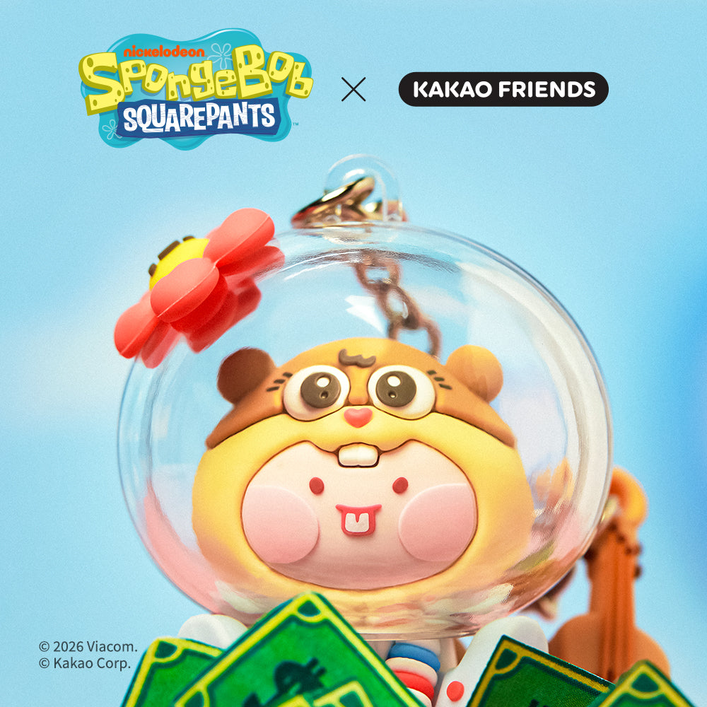 SpongeBobXFriends Baby Sandy Figurine Keychain Little Apeach - Official Kakao Friends merchandise | Koolseoul