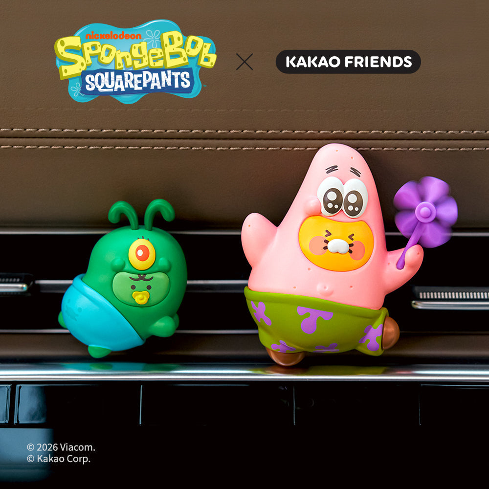 SpongeBobXFriends Air Freshener&Figurine Set Baby Chunsik&Jordy - Authentic Kakao Friends from Korea | Koolseoul
