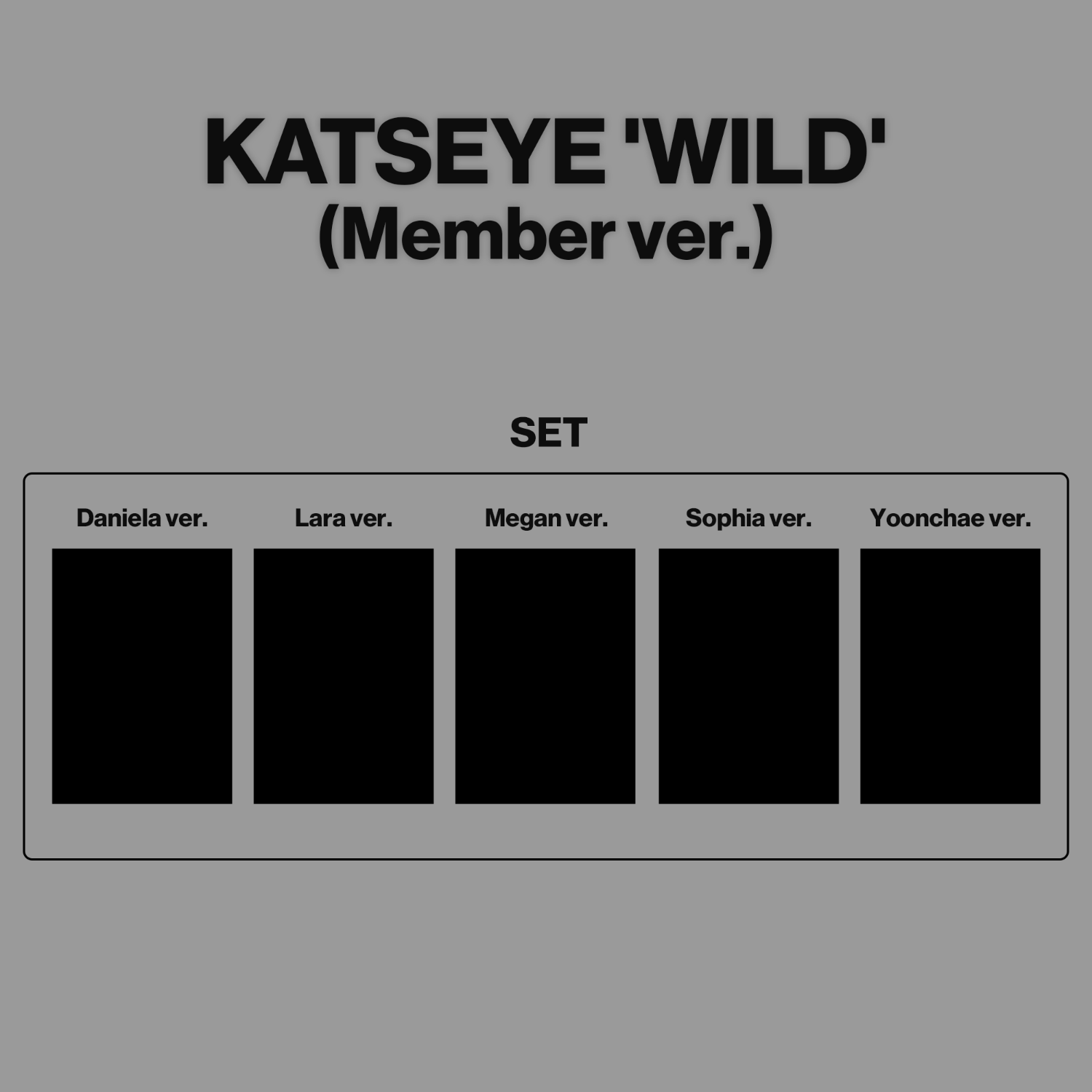 KATSEYE - WILD (Member ver.) (Set of 5) - Kpop Album Koolseoul