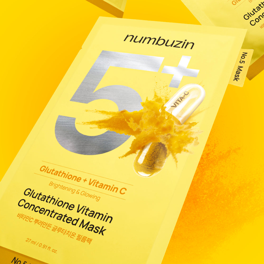 NUMBUZIN No.5 Vitamin C Sprayed Glutathione Film Mask 10 Sheets