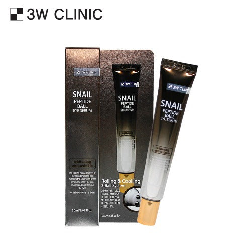 3W CLINIC Snail Peptide Ball Eye Serum 30ml | Kool Seoul