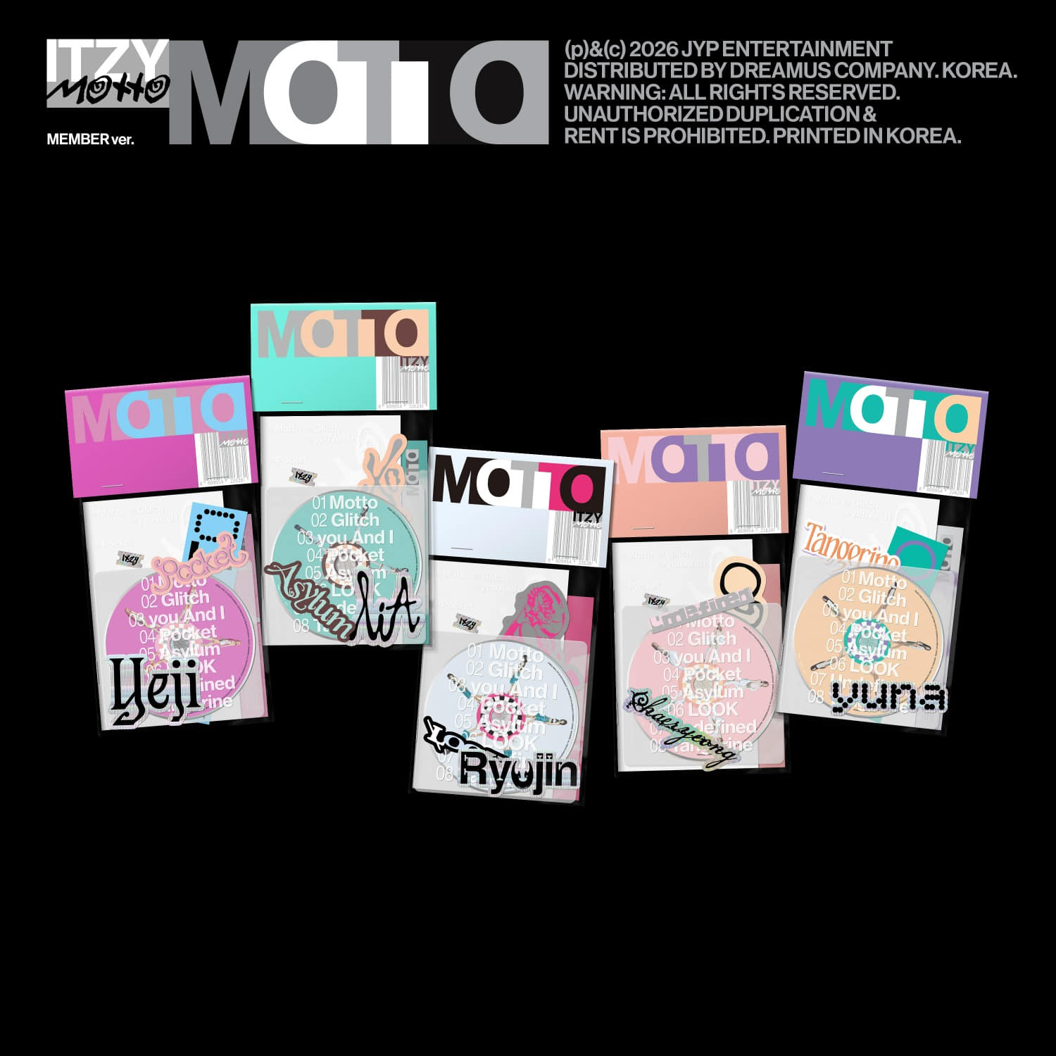 ITZY - [Motto] MEMBER Ver. (Random 1 of 5) - Kpop Album Koolseoul