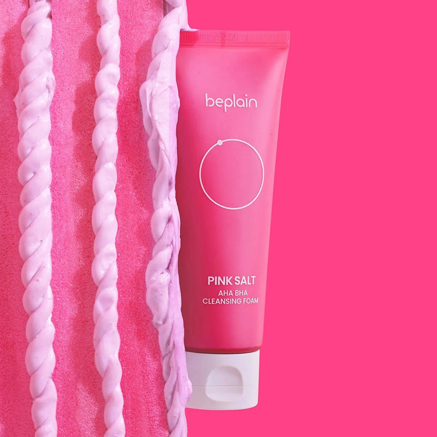 Beplain Pink Salt Aha Bha Cleansing Foam 120ml