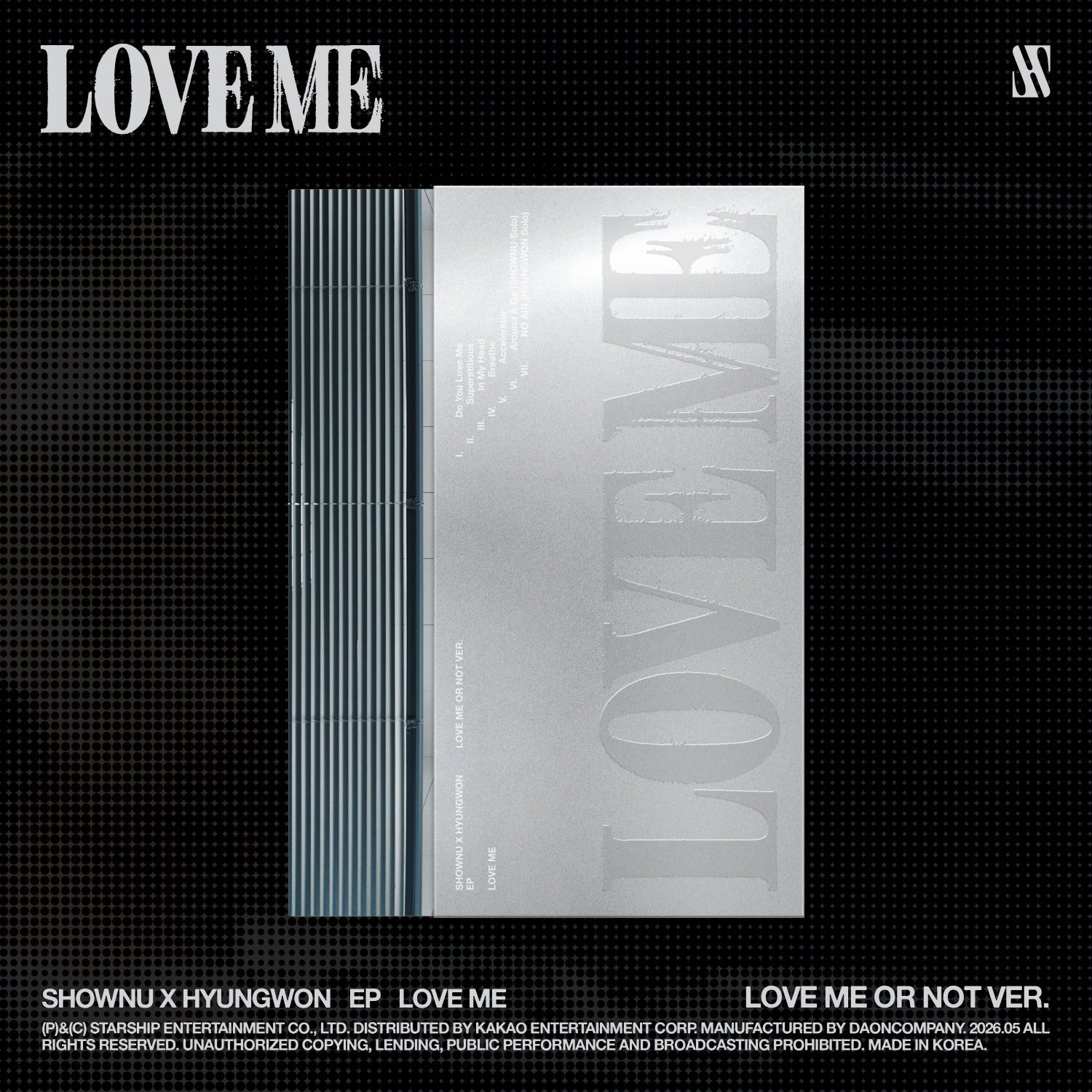 SHOWNU X HYUNGWON - EP [LOVE ME] (LOVE ME OR NOT VER.) - Kpop Album Koolseoul