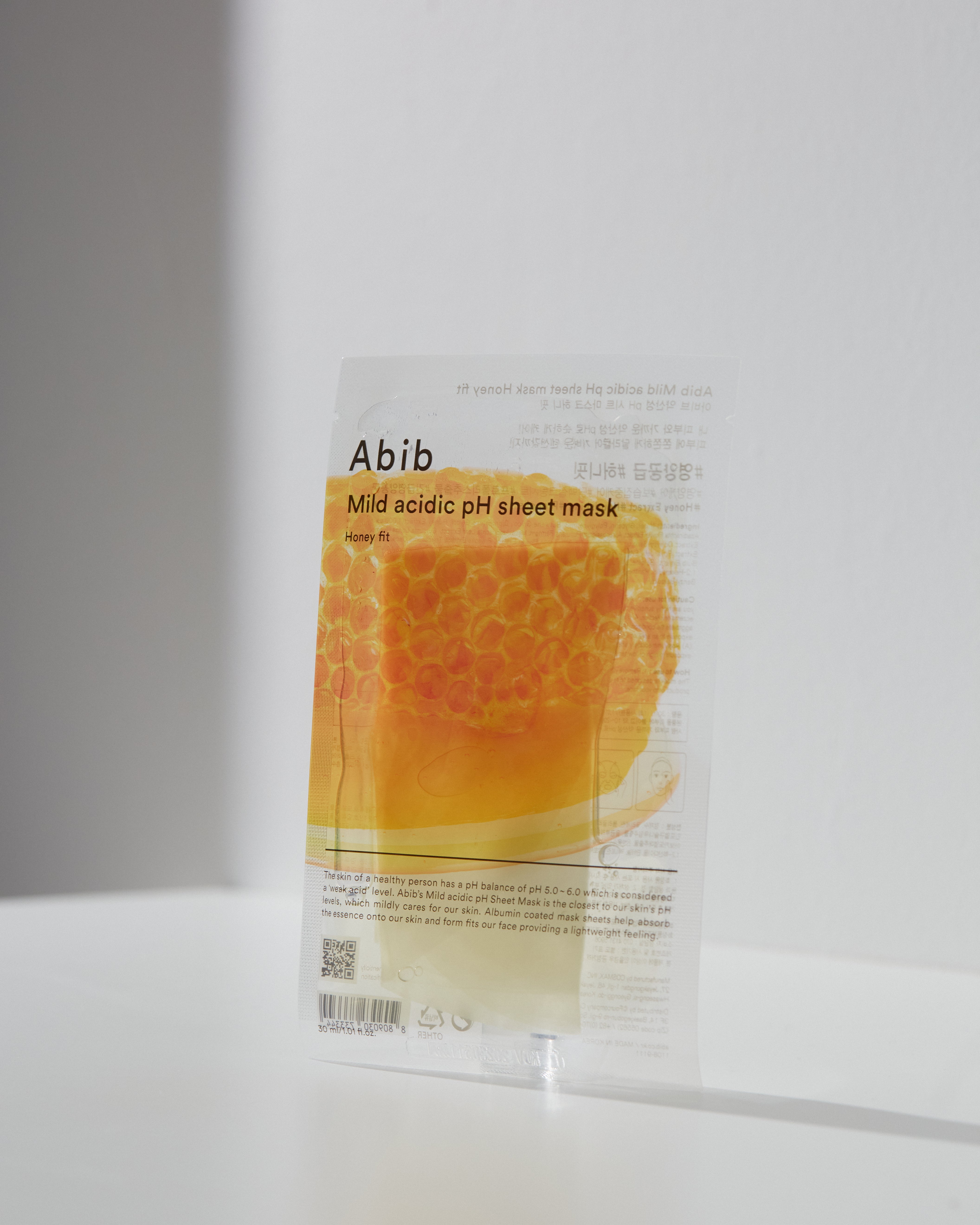 ABIB Mild Acidic pH Sheet Mask Honey Fit 1 Sheet