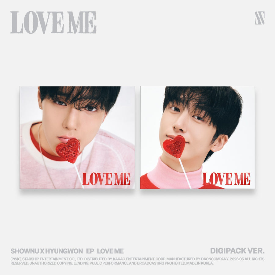 ショヌ X ヒョンウォン - EP [LOVE ME] (DIGIPACK VER.) (ショヌ VER. / ヒョンウォン VER.) (限定盤) (全2種中ランダム1種) - アルバム Kpop
