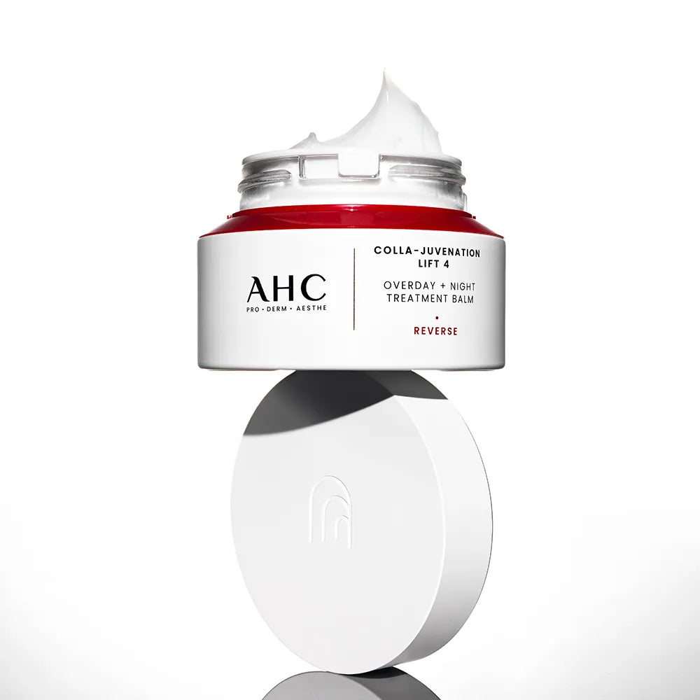 AHC Cola Juvenation Lift 4 Overday Night Treatment Balm 50ml in open jar