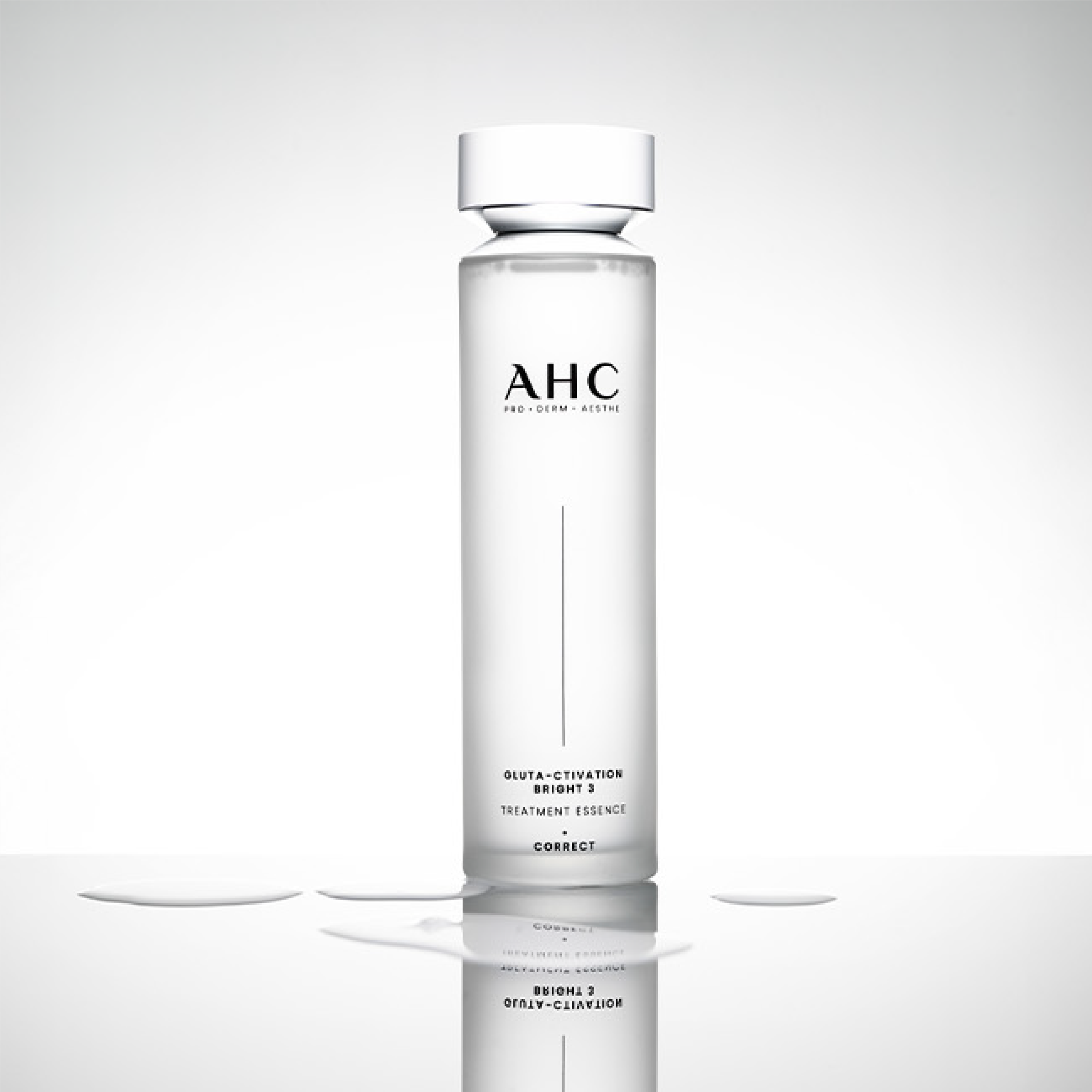 AHC Gluta Activation Bright 3 Treatment Essence 130ml bottle against a white background, highlighting product design and packaging.